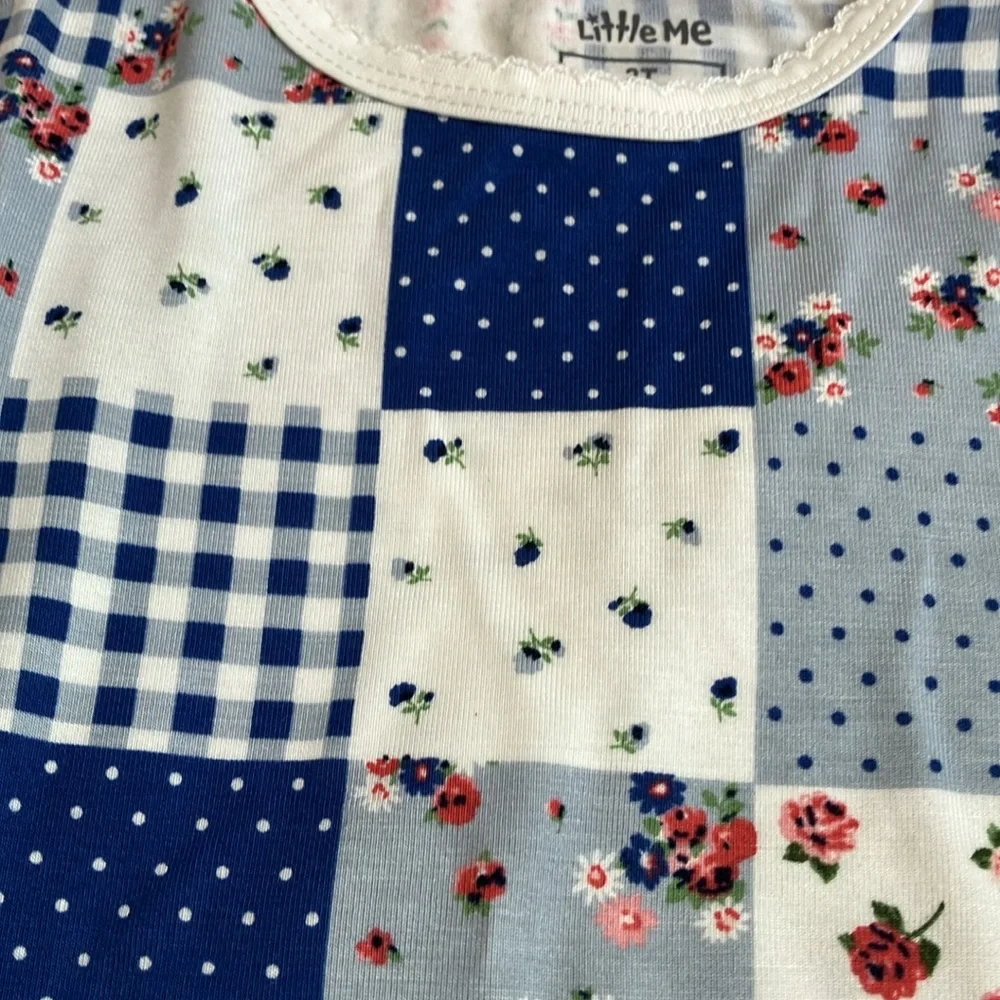 Two sets of flowered size 2 T pajamas. Lightweight & cooler sleeping. - Picture 2 of 11